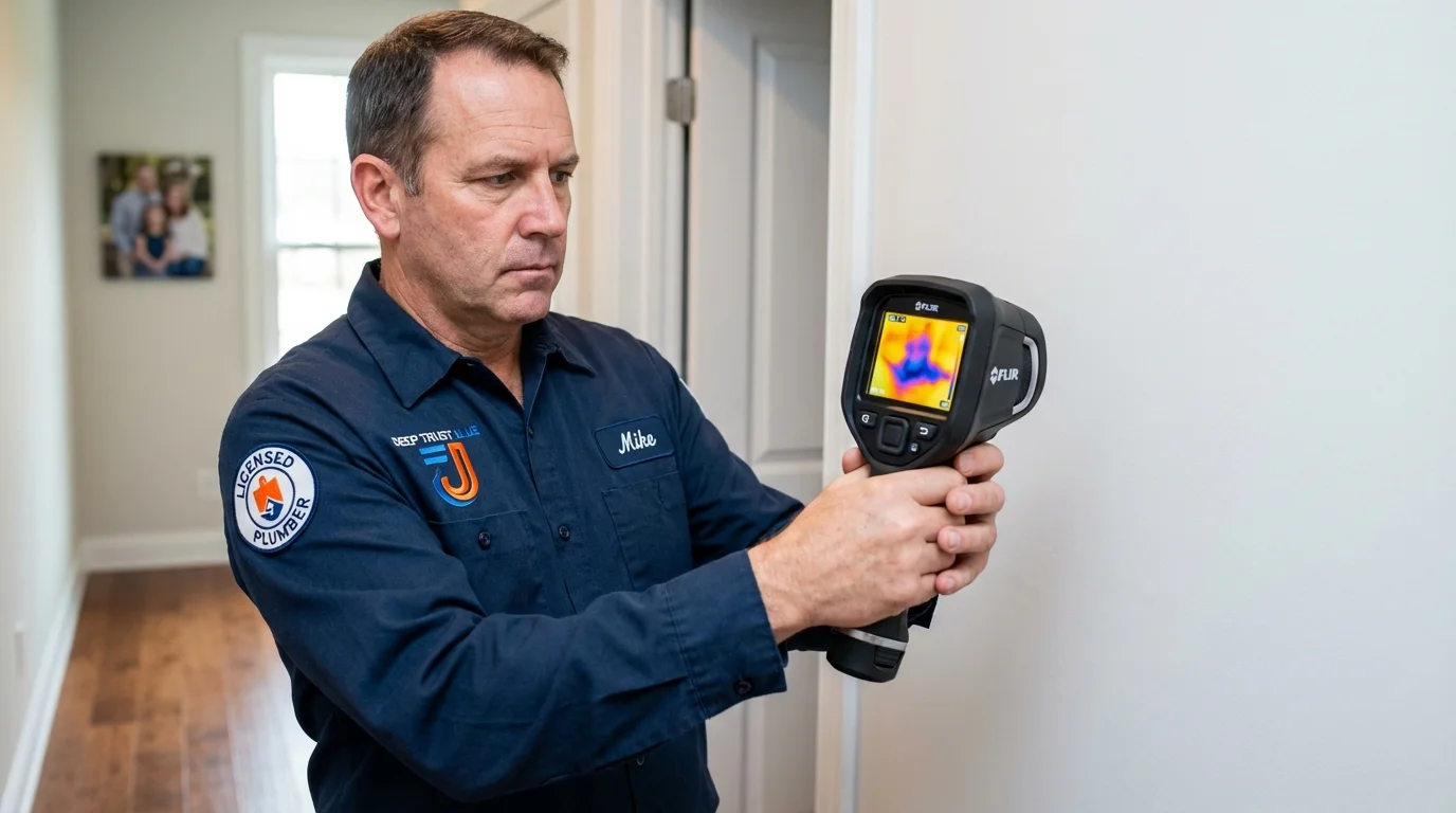 Thermal imaging leak detection by Johns Plumbing LLC in Kewanee